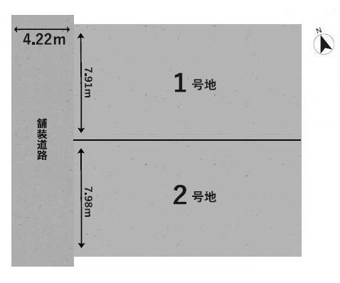 高槻市真上町5丁目　売土地1期1号地 間取り図