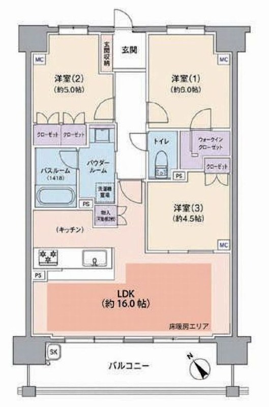 プレサンスロジェ摂津   間取り図
