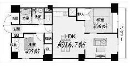 ユニハイム高槻 間取図・土地図