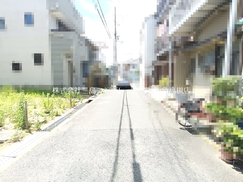高槻市津之江町2丁目　売土地 現地写真（前面道路含む現地写真）
