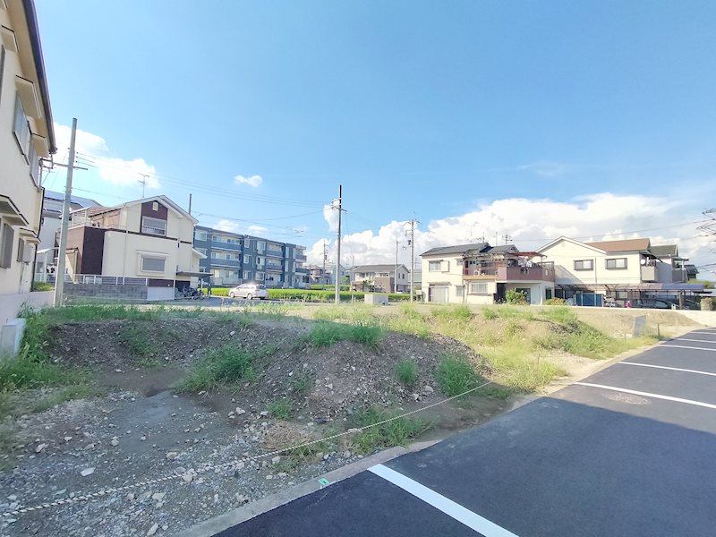 茨木市上穂積4丁目　全7区画建築条件付売土地（1号地） 現地写真（前面道路含む現地写真）