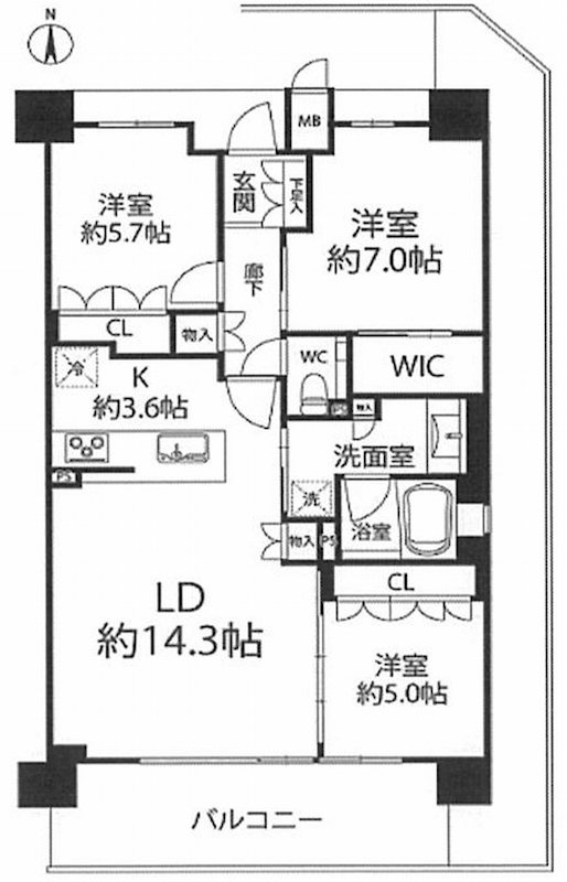 ジオ茨木中穂積 間取図・土地図