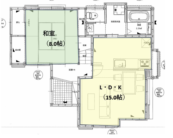 リフォーム済！【デグチエステート】K～富士宮市淀平町359　中古～ 間取図・土地図