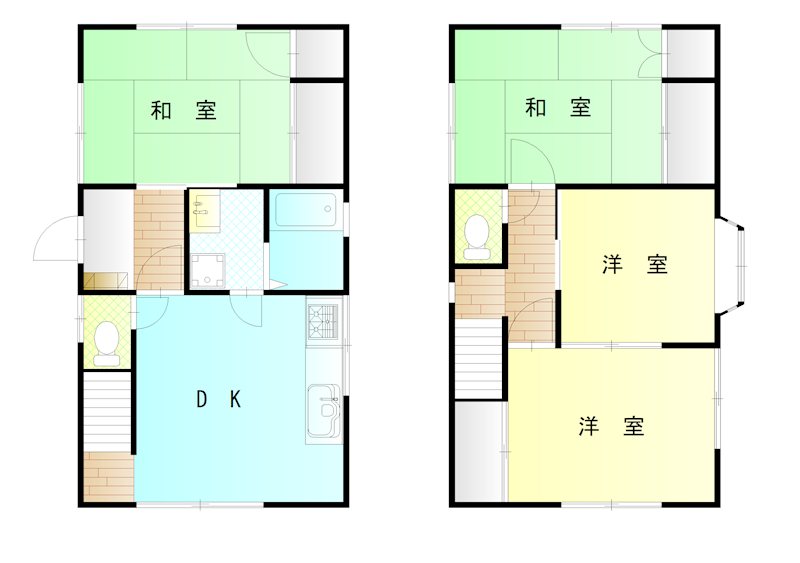 池上2丁目中古戸建 間取り図