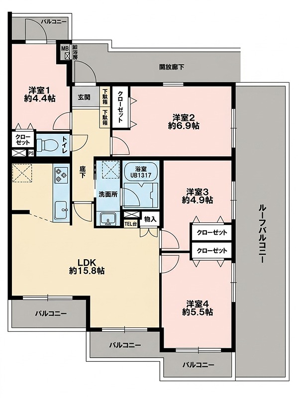 神奈川県横浜市鶴見区北寺尾１丁目 間取図・土地図