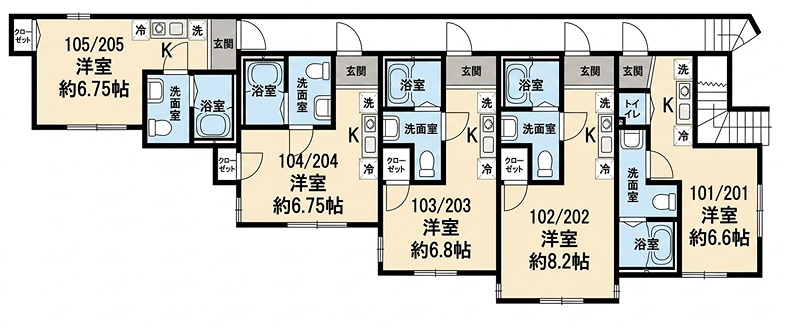 神奈川県横浜市西区霞ケ丘 間取図・土地図