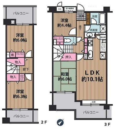 ザ・ステイツ志木パークステージ 間取図・土地図