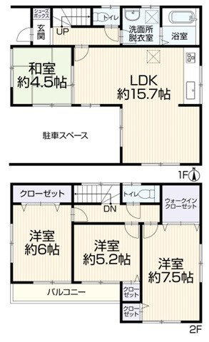 北区日進町1丁目 間取図・土地図