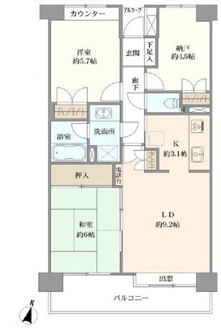 東川口パークホームズ 間取図・土地図