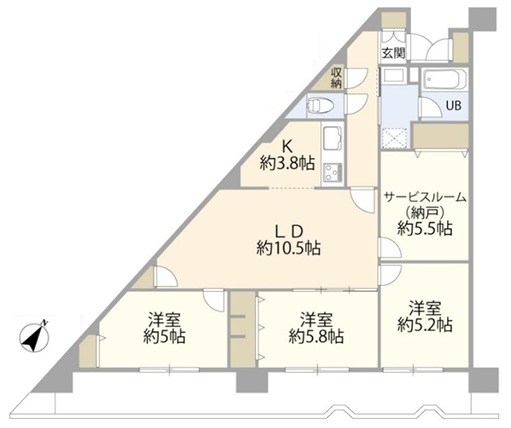 ストークマンション南浦和 間取図・土地図