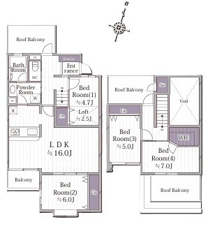ライオンズマンション大宮吉野原 間取図・土地図