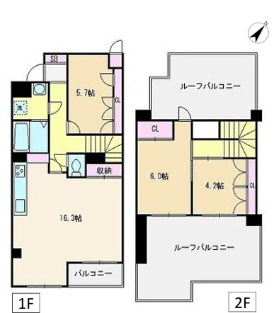 コーラルハイツ朝霞 間取図・土地図