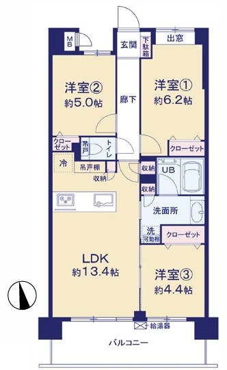 レリア蕨塚越 間取図・土地図