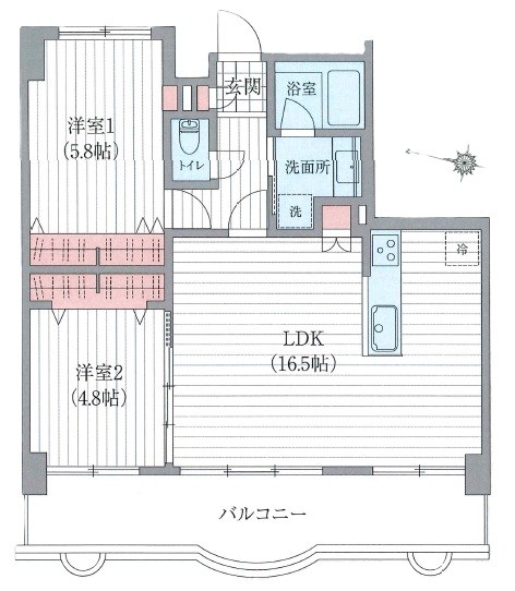 アステールふじみ野壱番館 間取図・土地図