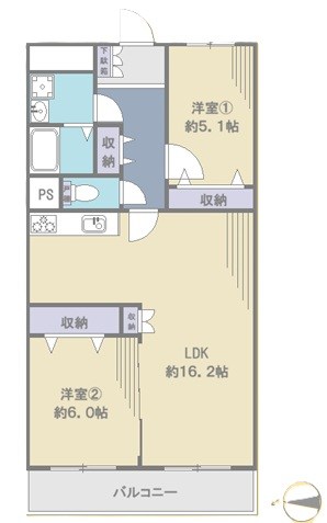 ハイラーク浦和 間取図・土地図