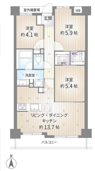東急ドエル・アルス浦和根岸 間取図・土地図
