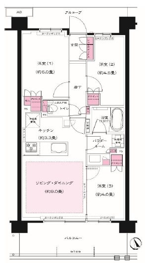 ヴィークコート蕨南町桜並木 間取図・土地図