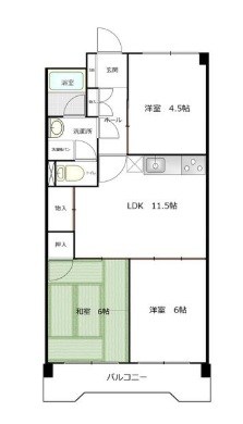 ドミノ吉敷 間取図・土地図