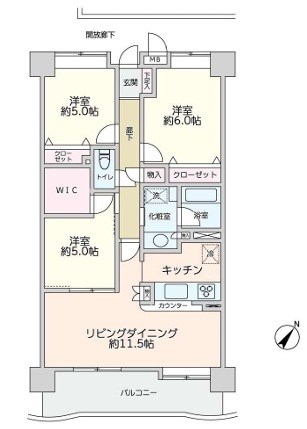 ダイアパレス浦和秋ヶ瀬公園 間取図・土地図