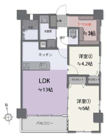 ヴィアーレタワー西川口 間取図・土地図