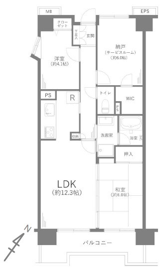 サニークレスト武蔵浦和 間取図・土地図