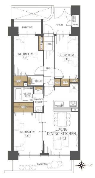 ライオンズマンション川口ブリーズコート 間取図・土地図