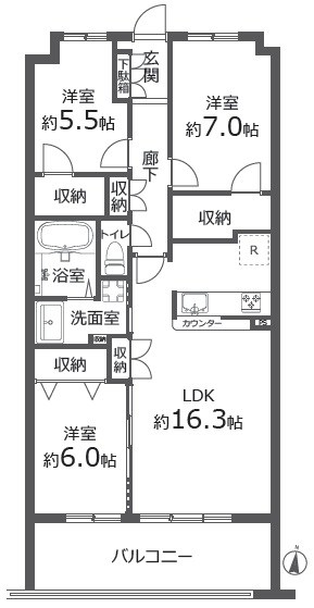 ガーデン・シンフォニー新越谷 間取図・土地図
