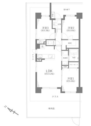 アンビシャス川口青木  間取図・土地図