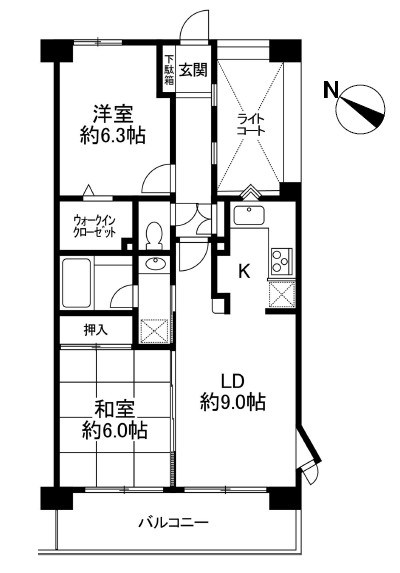 クリオ鶴瀬壱番館 間取図・土地図