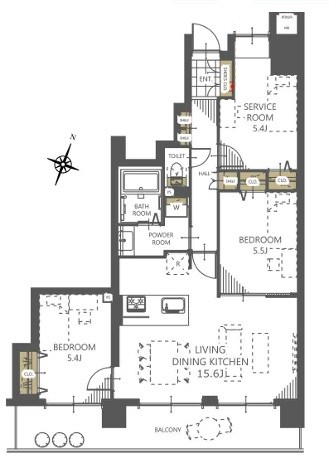 アストレア川越 間取図・土地図