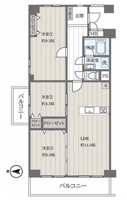 ベルハイツ第一蕨 間取図・土地図