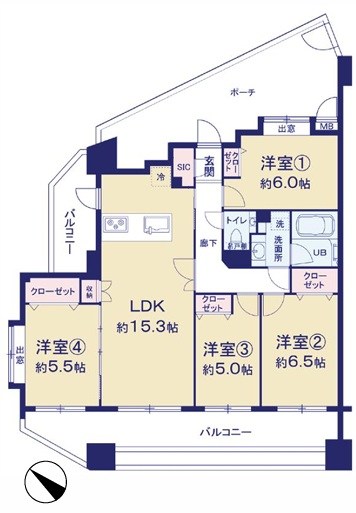 シーズガーデングリーンパティオ 間取図・土地図
