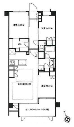 ベルフール志木本町 間取図・土地図