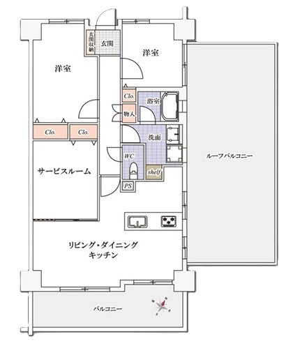 グリーンパーク谷塚Ⅱ 間取図・土地図