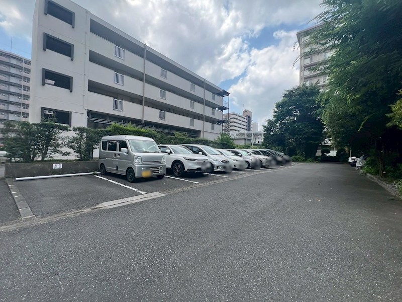 根岸ハイツ2号棟 共用部写真（駐車場）