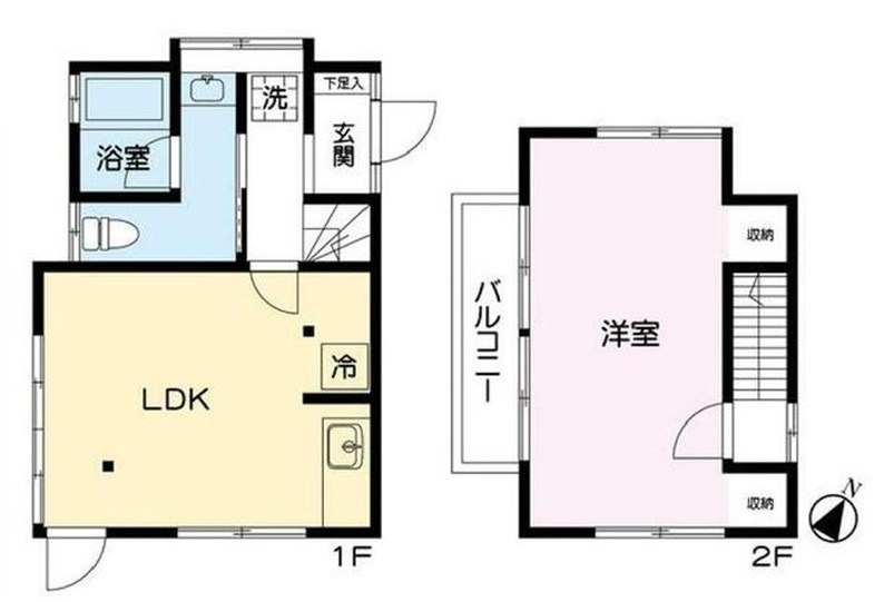 ふじみ野市亀久保 間取図・土地図
