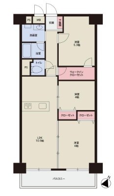 日商岩井北浦和マンションA棟 間取図・土地図