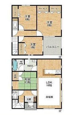 西区西大宮２丁目 間取図・土地図