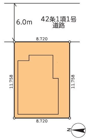 越谷市袋山 区画図