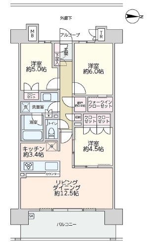 オーベル浦和レジデンス 間取図・土地図