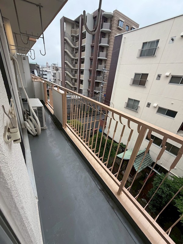 南浦和ハイム 現地写真（バルコニー）