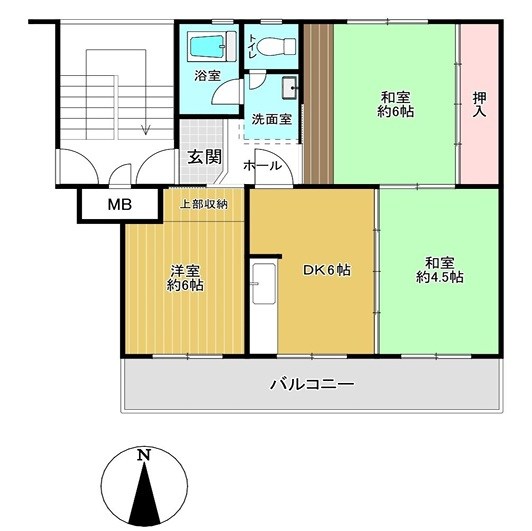 別所沼パークマンション 間取図・土地図