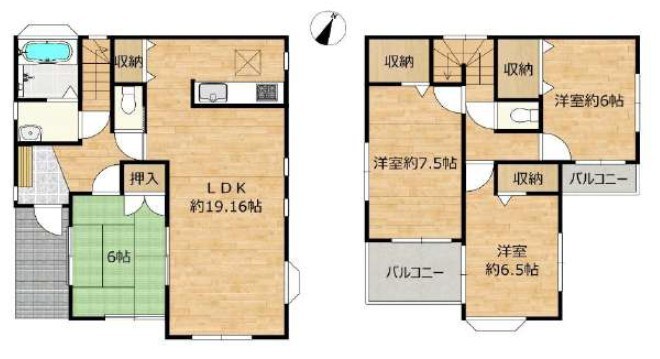 所沢市山口 間取図・土地図