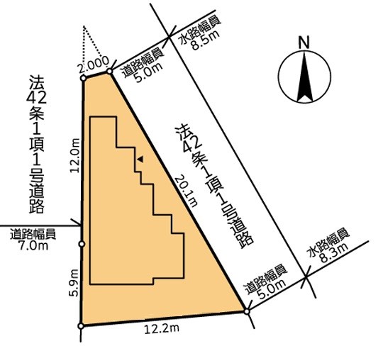 草加市青柳６丁目 区画図