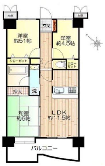 ライオンズガーデンシティ浦和 間取図・土地図