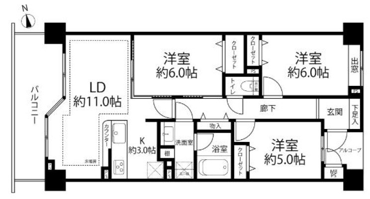 レクセルマンション志木 間取図・土地図