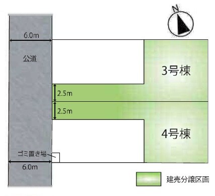 南区根岸三丁目　4号棟 全体区画図