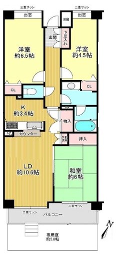 ステイツ北戸田 間取図・土地図