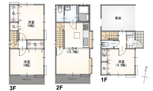 志木市柏町１丁目 間取図・土地図