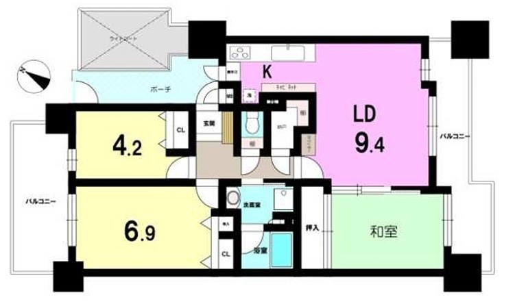 アーベイン川越南大塚キッズプレース  間取図・土地図